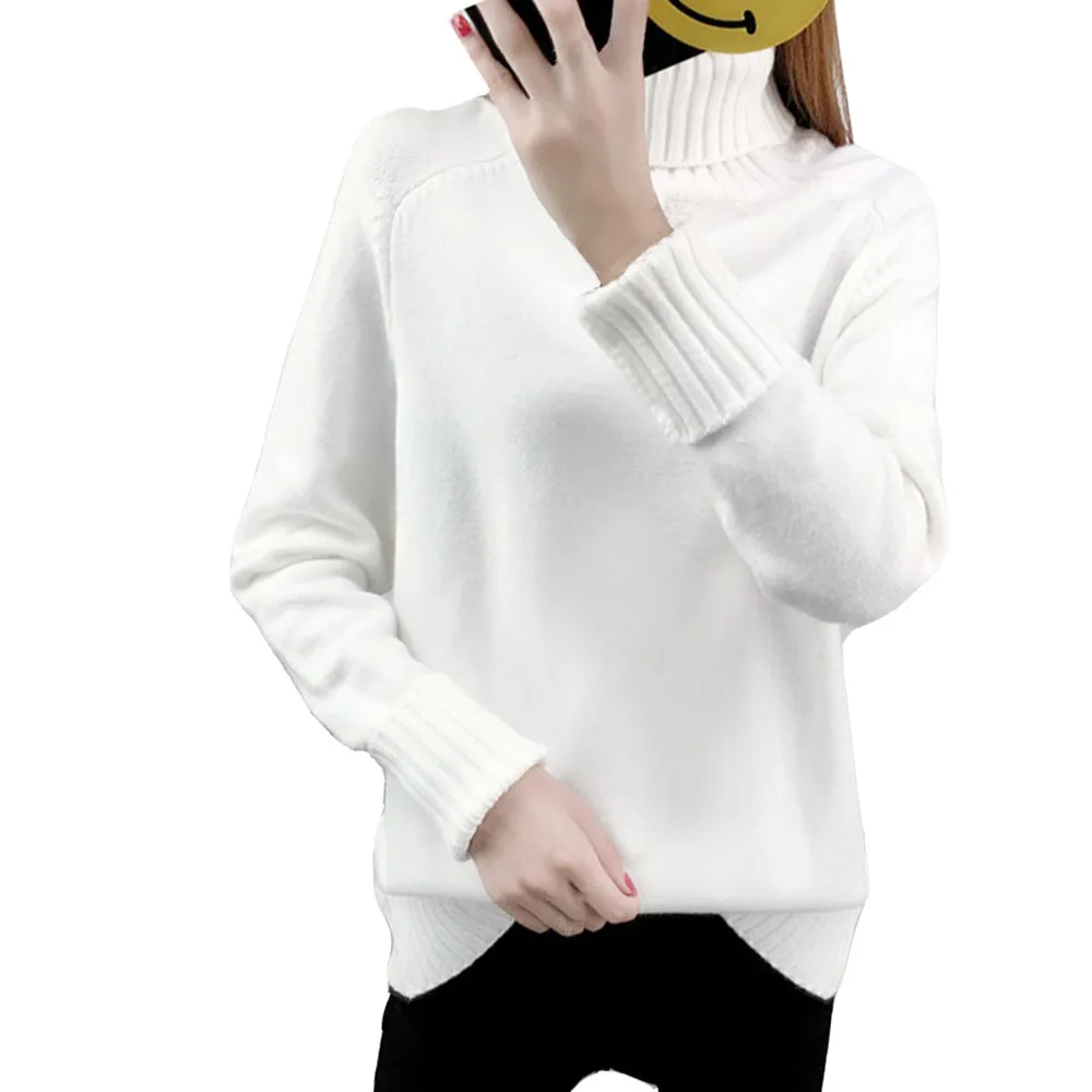 Корейский женский с длинными рукавами универсальный джемпер простой тренд Повседневный свитер Тонкий удобный модный