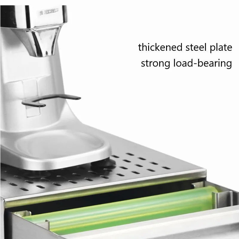 2021Coffee-Grind-Knock-Box-Espresso-Dump-Bin-Stainless-Steel-Box-Drawer-Box-Powder-Residue-Powder-Residue.jpg 2021Coffee Csiszolás Knock Doboz Eszpresszó Dump Tartály Rozsdamentes Acél Doboz Fiók Doboz Pormaradvány Pormaradék Vödör Kereskedelmi Doboz - Image 3