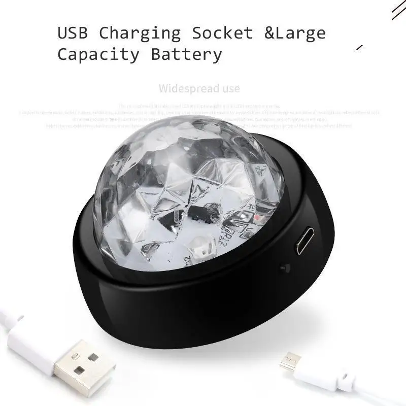 USB СВЕТОДИОДНЫЙ светильник украшение автомобиля ОРНАМЕНТ Атмосфера лампы DJ Клубные вечерние KTV Дискотека магический сценический эффект Звуковое управление Цвет аксессуары