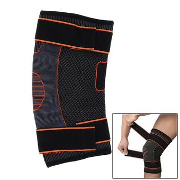 

1PCS Sports Knee Pad Breathable Bandage Knee Brace Basketball Tennis Cycling Knee Bandage Support Professional Protective