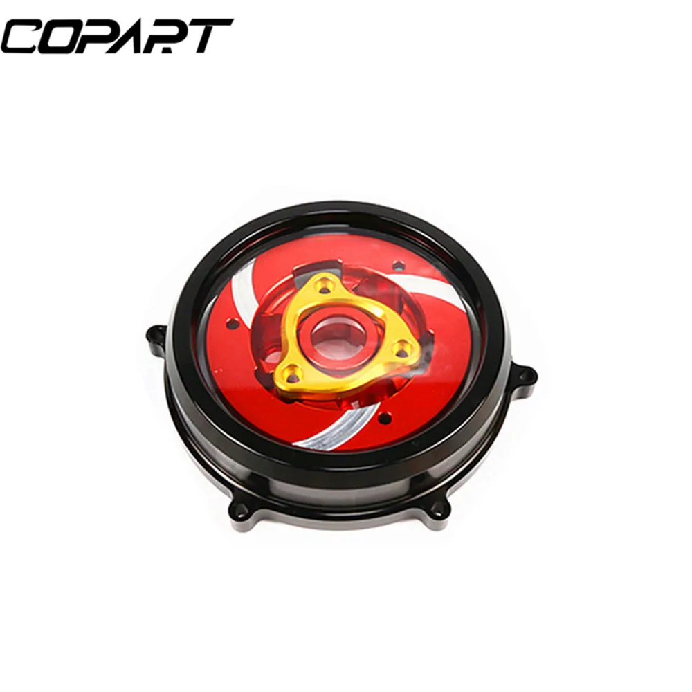 Для поездок на мотоцикле Ducati 959 1199 1299 Panigale R S мотоциклетные CNC покрытие моторного сцепления пружинный фиксатор прозрачный Давление пластина - Цвет: Model 1