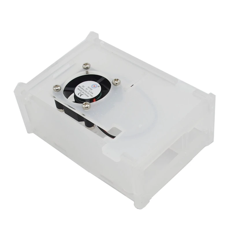

Transparent Acrylic Case Enclosure Box with Cooling Fan for Raspberry Pi 4 Model B