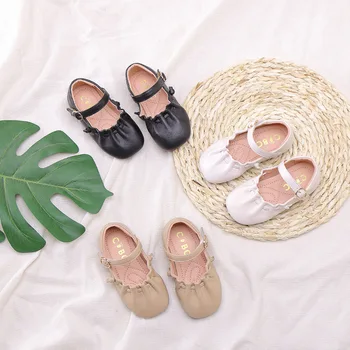 

Spring and Autumn New Velcro Sandals Girls Princess Shoes Breathable Comfortable Children Shoes Soft Bottom Fashion Shoes