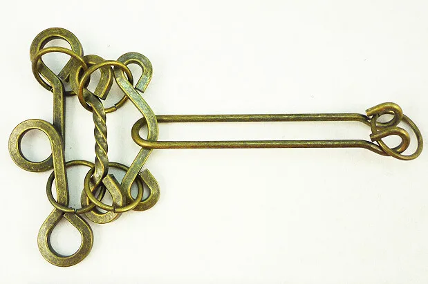 Classic IQ Metal Brain Teaser Wire Puzzles Game for Adults Children 27