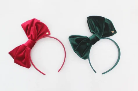 Christmas Hairbands Oversize velvet bow hair band For Women Girls Lovely Cartoon Antlers Headband Hair Accessories Photo props