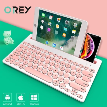 

Bluetooth Keyboard Silent Gaming Keyboard For Macbook Pro iPhone Tablet iPad Ultra-slim Computer Wireless Keyboard For PC Gamer