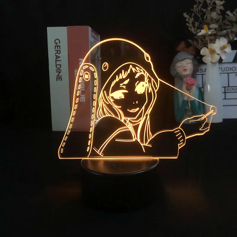 

Anime 3d Light Kakegurui Compulsive Gambler Runa Yomozuki Figure for Kids Bedroom Decor Nightlight Manga Gift Room Table Lamp