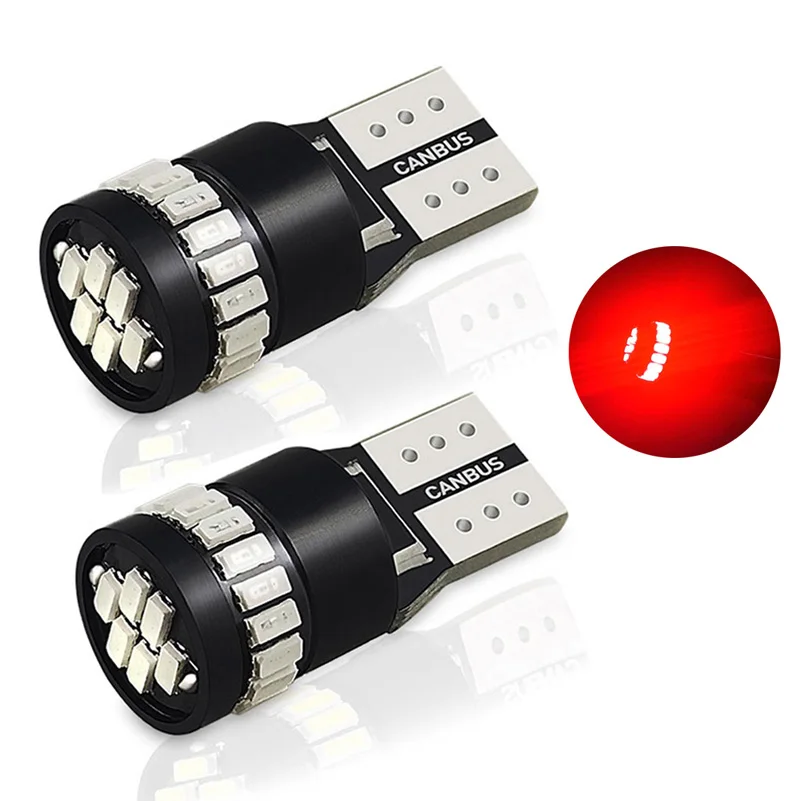 Bombilla de estacionamiento de posición lateral OXILAM 2 piezas Canbus T10  W5W LED 3014 24-SMD