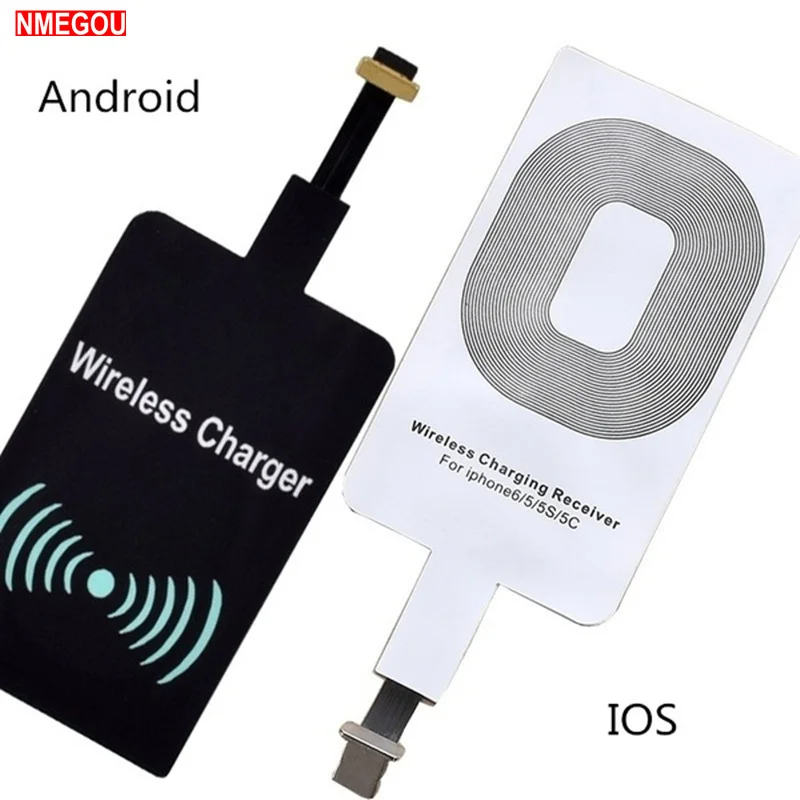 

Qi Wireless Charger Receiver Charging Adapter for Samsung Note 3 4 5 S4 S5 IPhone 7 6 6S Plus SE 5S Android Micro USB Induction