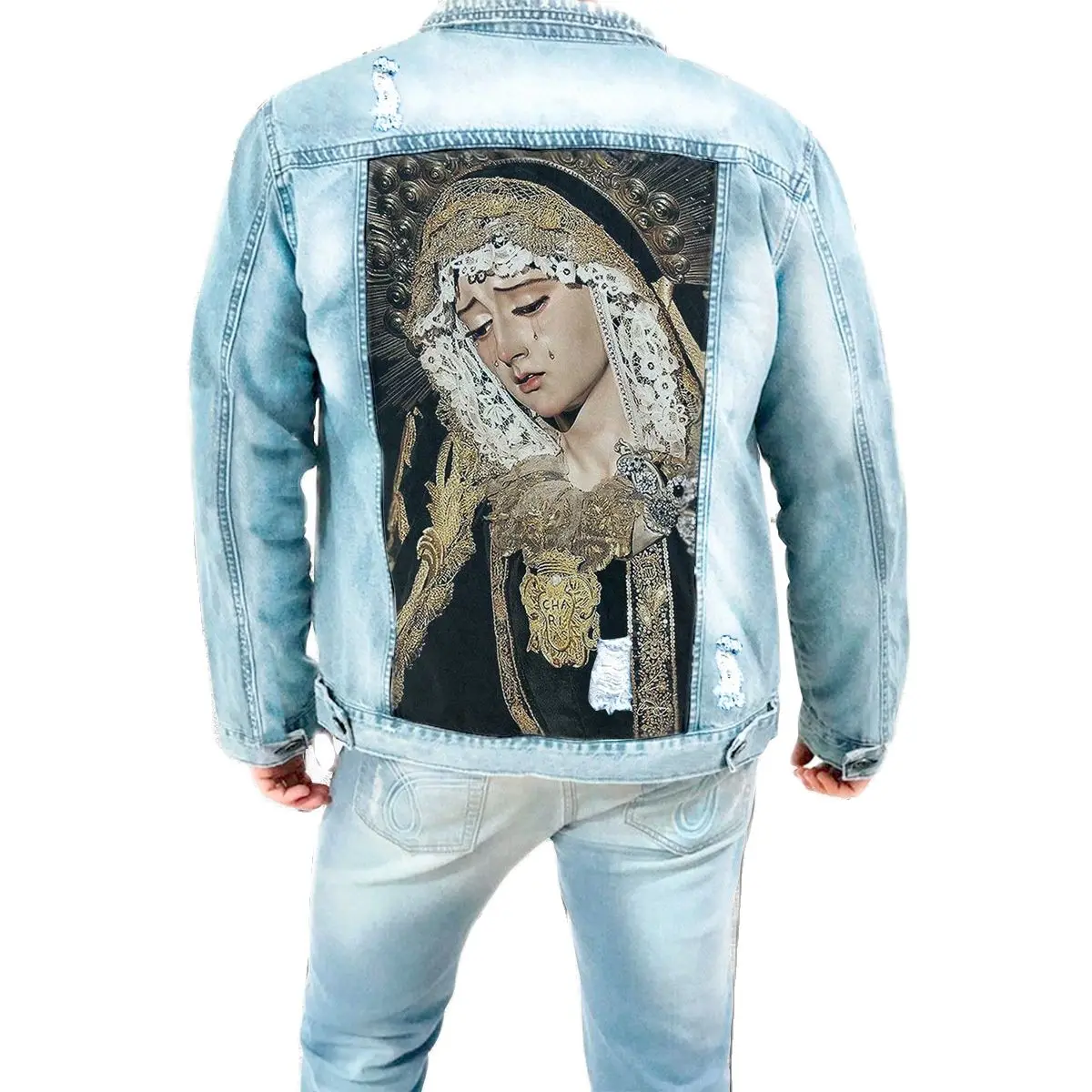 Denim Jacket Mens Loose Jacket Handsome Wild MensAFLV 2019 New Youth  Shirt Trend Fashion From Ys199063, $69.6