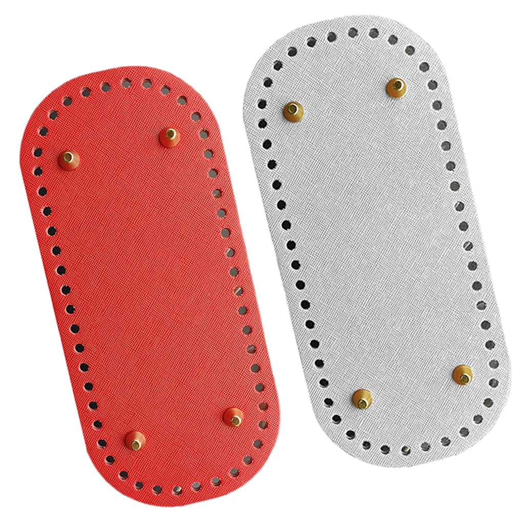 2x Leather DIY Knitting Bags Bottom Mat Pad Bag Shaper Cushion Pad Insert Replacement Bag Making Accessory 2x Leather DIY Knitting Bags Bottom Mat Pad Bag Shaper Cushion Pad Insert Replacement Bag Making Accessory