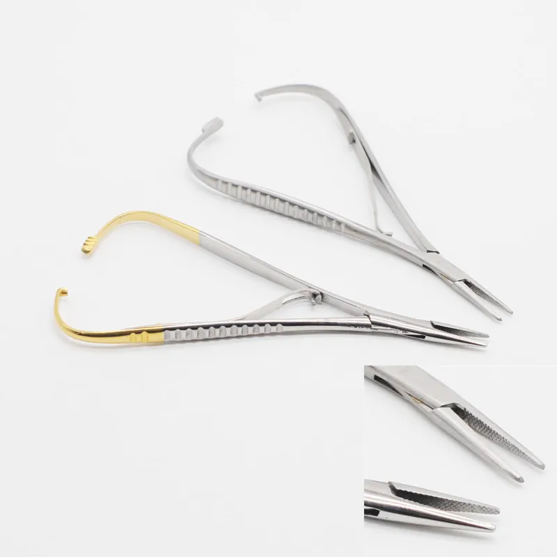 

Dental Surgical Instrument Implant Castroviejo Mathieu Needle Holder Standard 14cm Extra Fine Beak Forcep Plier Dentistry Clinic