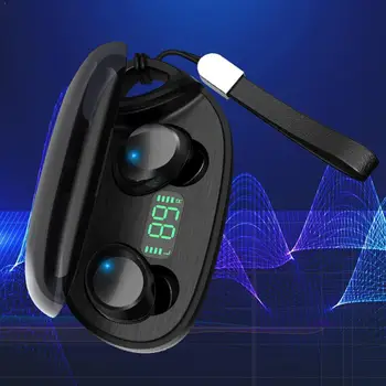 

New Arrived M27 Tws Wireless Bluetooth Earphones LED Quantity Earphones One-step Pairing Phone Display Stereo For All Elect V6X6