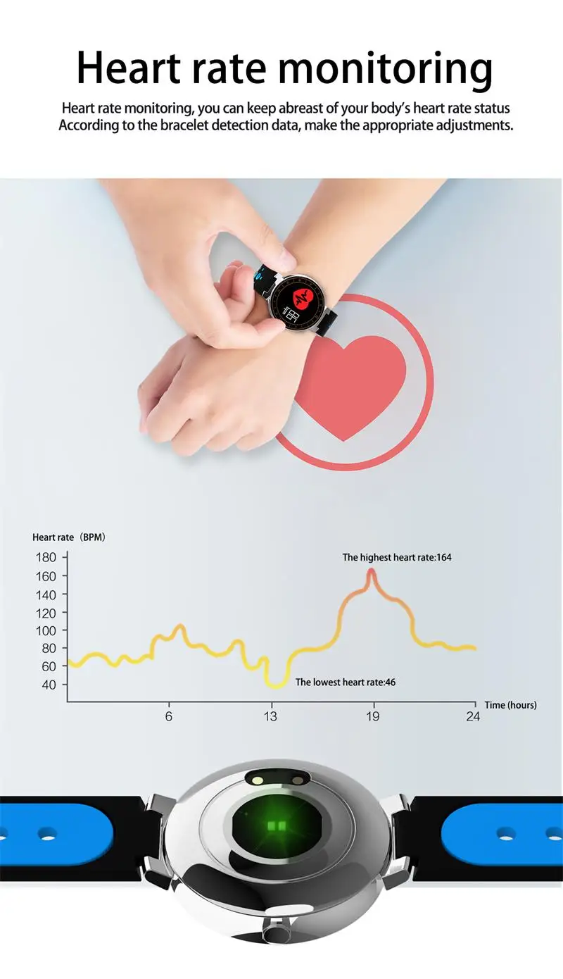 Smart Band Bracelet L8 Fitness Tracker Multi-sport mode Color Screen IP68 Waterproof Blood Wristband for Android IOS Smart Watch (11)