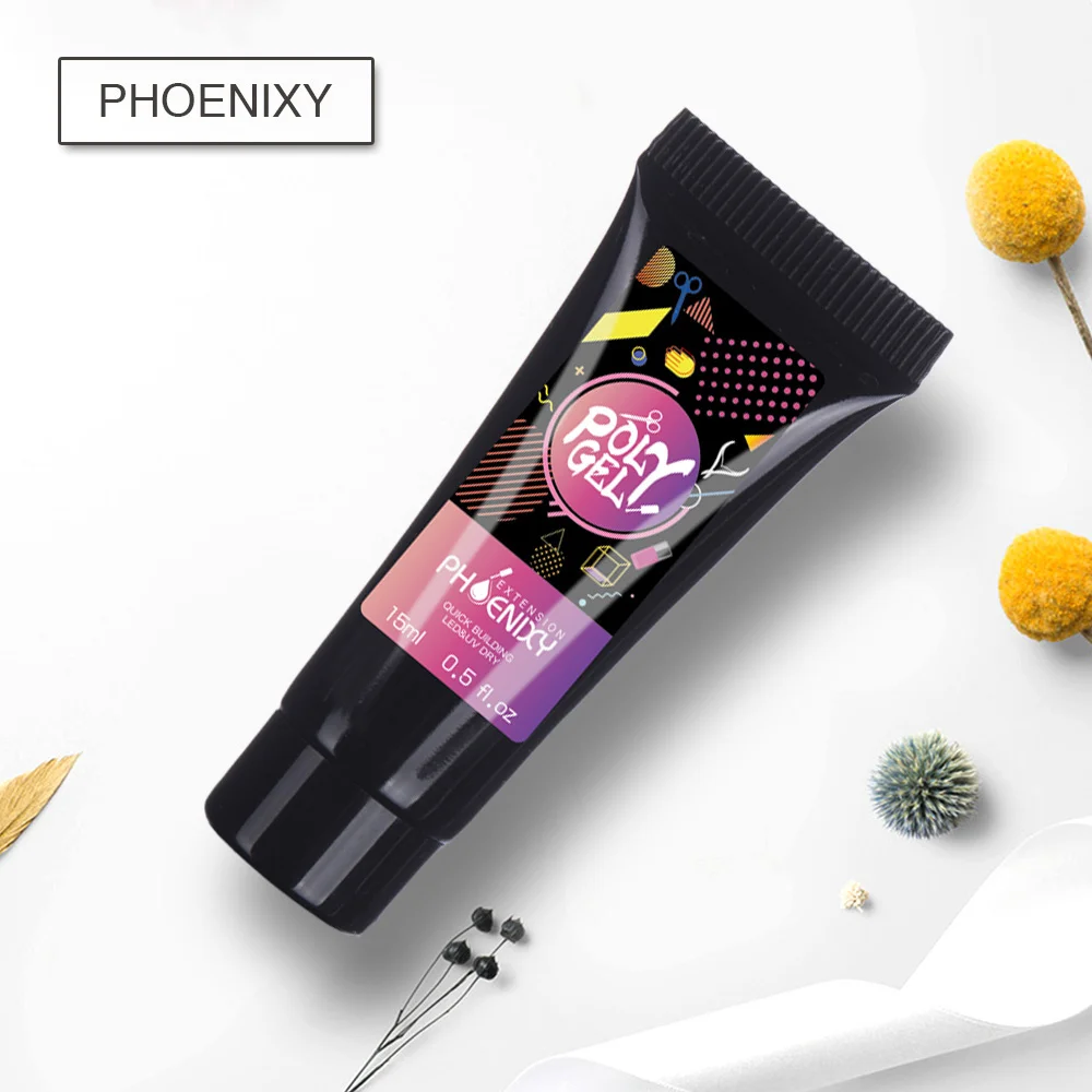 Billige Polygel Nail Kit Nail Set 48W Uv Led Trockner Lampe Für Semi Permanent Lack Kit Weg Tränken Nagel Kunst werkzeuge Maniküre Set Polygel Kit