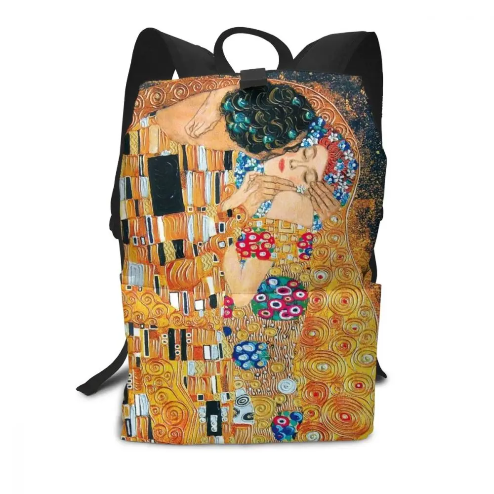 Klimt рюкзак Klimt рюкзаки подростковые мужские-женские сумки многофункциональные спортивные с принтом высокое качество трендовые сумки - Цвет: Gustav Klimt T