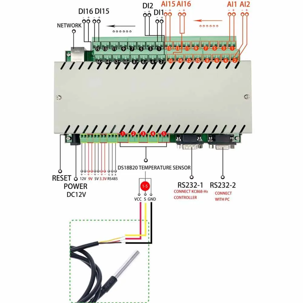 KinCony-DS1820-Stainless-steel-package-Waterproof-1-2-3-Meter-DS18b20-temperature-probe-temperature-sensor-18B20 (5)