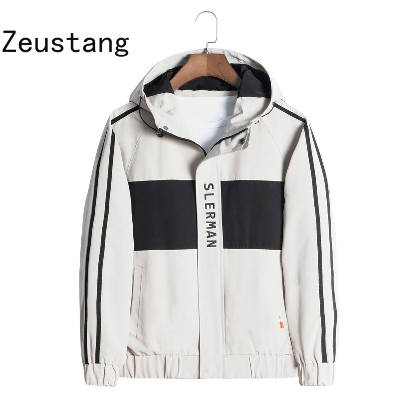 

Zeustang Spring Autumn Men Jacket HipHop Casul Streetwear Sports Coats Windbreaker Outwear DQC8809