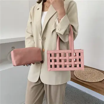 

Fashion Chocolate Bag Two Bags Tote Women's Handbags Purses 2020 NEW PU Leather Women Shoulder Bag Shopping Bags free shipping