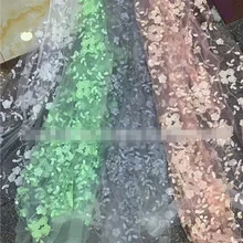 Роза череп серии сетки вышитые здоровый хлопок ткань постельные принадлежности Швейные DIY ткань