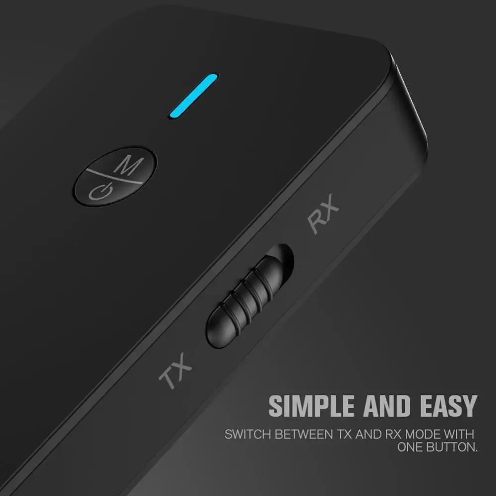 NEW Low latency 5 0 Bluetooth Transmitter Receiver 2 In 1 Audio Wireless Adapter For Car TV PC Speaker Headphone 3 5MM Aux Jack