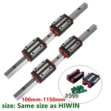xy table 2 HGH15 HGR15 linear guide rail 15mm guideways rod set +4 pc slide bearing block HGH15CA /flang HGW15CC for CNC parts