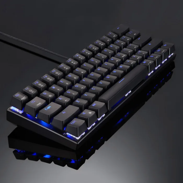 Bluetooth Проводная Механическая клавиатура с цветовой моделью RGB Подсветка 61 клавиши клавиатуры для планшетных компьютеров JHP-Best