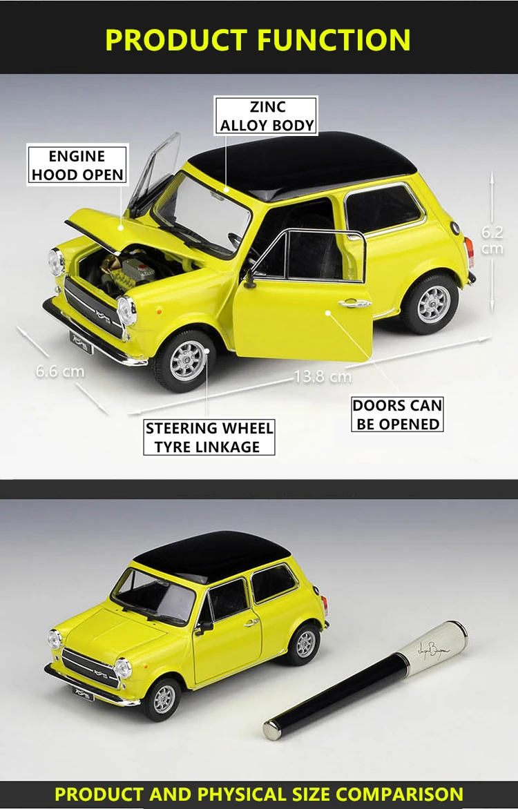 WELLY 1:24 MINI COOPER 1300 автомобиль спортивный автомобиль имитация сплава Модель автомобиля ремесла украшение Коллекция игрушек инструменты подарок