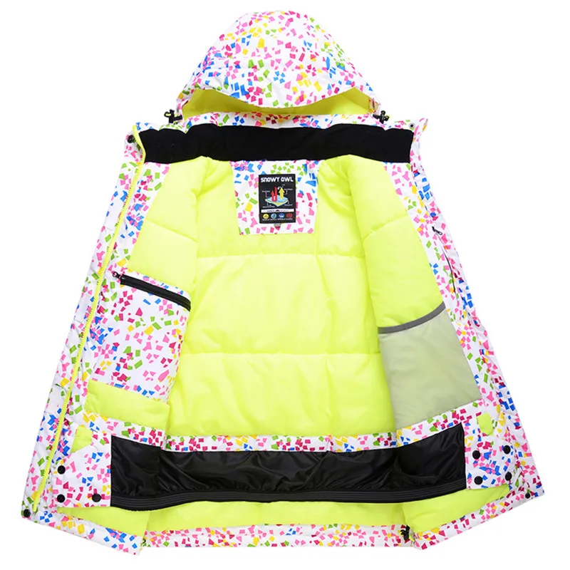 Зимняя одежда, женский лыжный костюм, водонепроницаемая ветрозащитная тканевая куртка и теплый дышащий детский нагрудник, брюки, Открытый комплект для сноубординга, 2 цвета