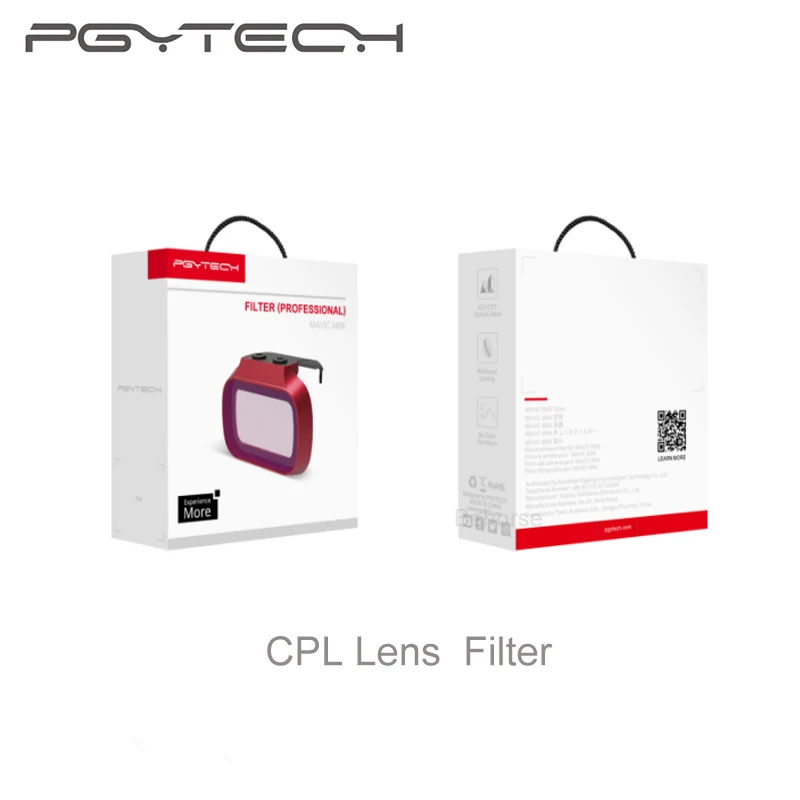 PGYTECH CPL фильтр объектива для DJI Mavic Mini Drone Аксессуары объектив для DJI MAVIC Mini CPL фильтр аксессуары