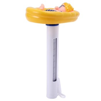 

Pool Thermometer Cute Baby Cartoon Girl Outdoor Floating Thermometer with String for Swimming Pool Spa Jacuzzi