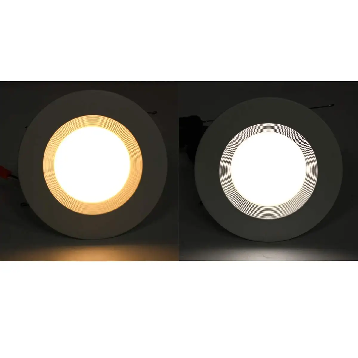 LED Downlight 5/6inch Dimmable 15W Round LED Panel Light E26 Ultra-thin Recessed LED Light White/Warm White forhome lighting