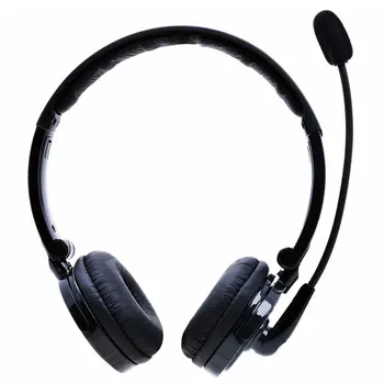 

Bluetooth Headphones with Microphone Wireless Headset On Ear with Noise Cancelling Boom Mic Multipoint Connection for Cell Phone