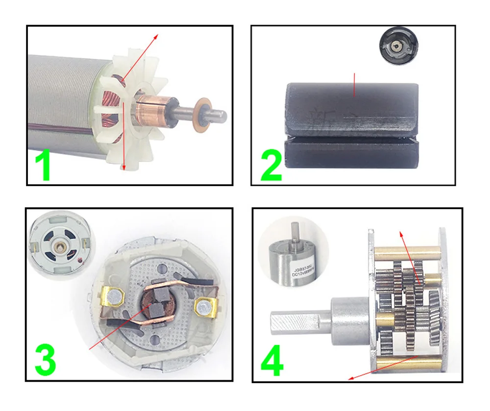 micro dc alinhou torque alto do codificador do motor com alta velocidade do codificador no motor da velocidade ajustável de invertida