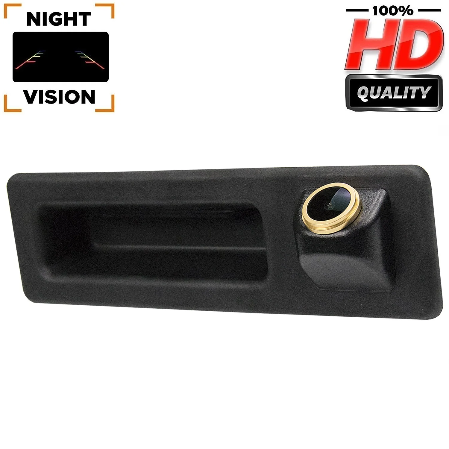 

HD 1280x720p Rear View Camera for BMW X1 F48 X3 X4 X5 F30 F31 F34 F07 F10 F11 F25 F26,Night Vision Handle Reverse Backup Camera