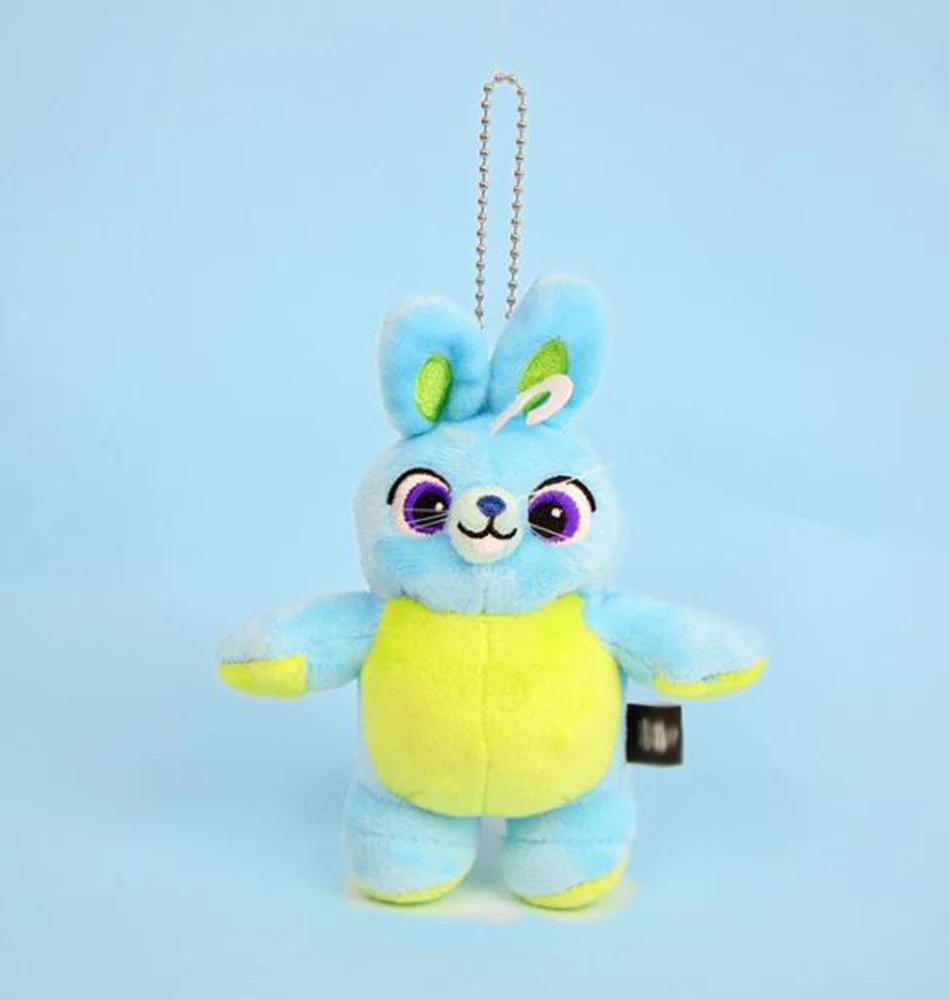 20/лот 7 стилей Q Bunny Buzz Woody Alien Lightyear Ducky Forky Mr. Potato " 10 см Плюшевые брелоки на цепочке мягкие игрушечные животные игрушки - Цвет: Bunny