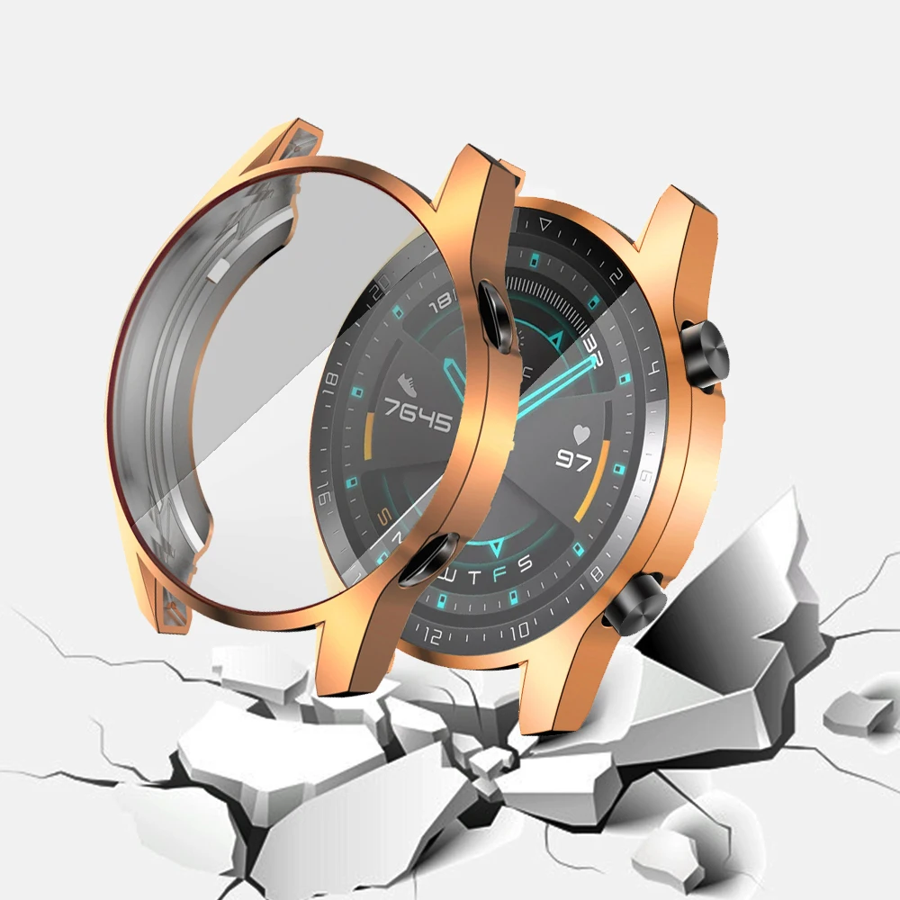 Мягкий защитный чехол для Huawei Watch GT 2 элегантный из ТПУ бампер аксессуары защита