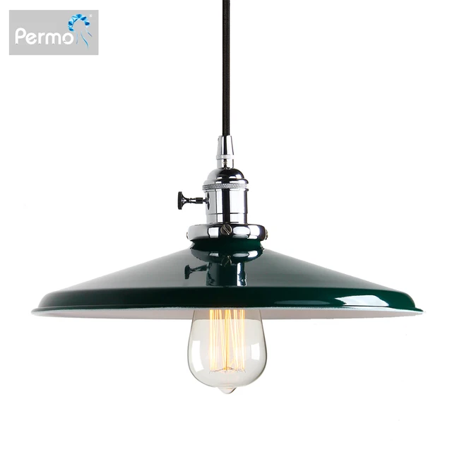 Permo luminária suspensa retrô de metal, 11.8 , vintage, lâmpada pendente de teto, moderna, iluminação de natal