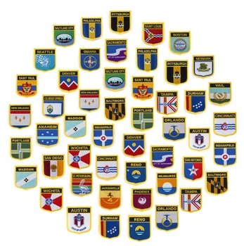 

Shiled Shape Flag patches embroidered flag patches national flag patches for Cothing DIY Decoration 10pcs