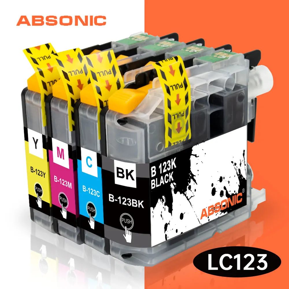 LC 123 Compatible For Brother LC123 Ink Cartridge MFC J4510DW MFC