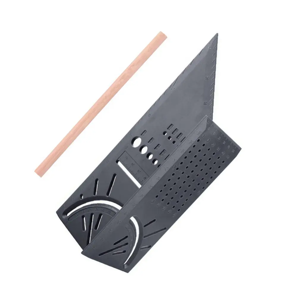 Многофункциональная квадратная 45 градусов 90 линейка 3D деревообрабатывающая