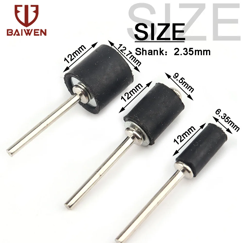 5pcs Drum Sanding Kit Abrasive Tools 2.35mm & 3.175mm Shank Mandrels for Dremel Rotary Tools 1/2, 3/8 & 1/4 inch