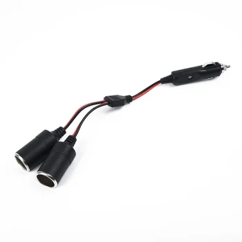 

Car Cigarette Lighter Extension Twin Socket Extention Cable 2-Way Splitter 12V