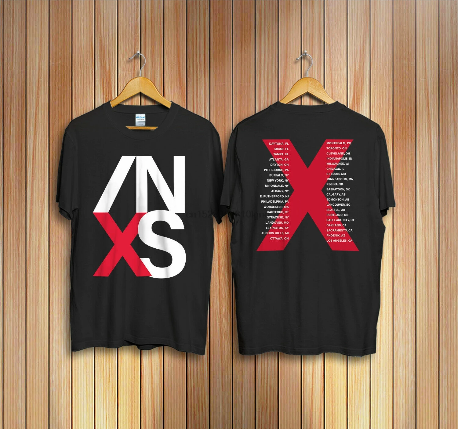 Винтажная Футболка Inxs Tour 1990 Футболки 