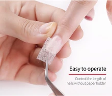 New 10pcs/Bag Practical Silk Fiberglass Nail Form Acrylic Tips Extension Fibers Glass Fibers Nail Extension Fiber Stickers