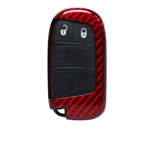 JPB-red Умный чехол для ключей из углеродного волокна для Dodge Journey charger для Jeep Renegade Grand Cherokee для Chrysler 200 - Название цвета: JPB-red