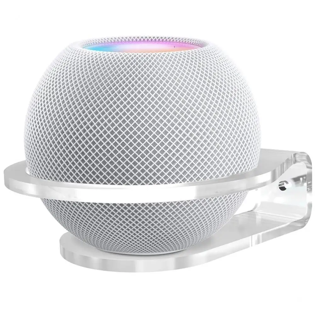 Soporte de acrílico transparente para HomePod, Mini altavoz inteligente,  soporte de montaje en pared, caja de sonido duradera, soporte para Home Pod  Mini