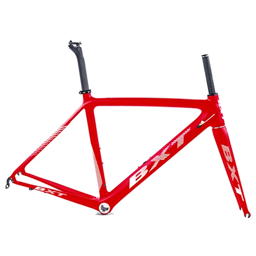BXT full red BXT T800 карбоновая рама для шоссейного велосипеда, велосипедная Рама, супер светильник 980g Di2/Механическая гоночная карбоновая рама - Цвет: BXT full red