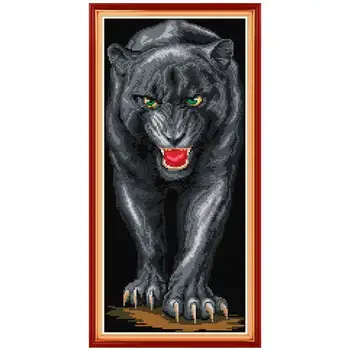 

Panther animals painting counted printed on the canvas 11CT 14CT DIY kit Cross Stitch embroidery needlework Sets home decor