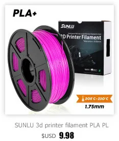 SUNLU нить для 3d принтера PLA PLUS 1,75 мм 2,2 фунтов 1 кг катушка новая Быстрая материал для 3D печати для 3d принтеров s и 3D ручек